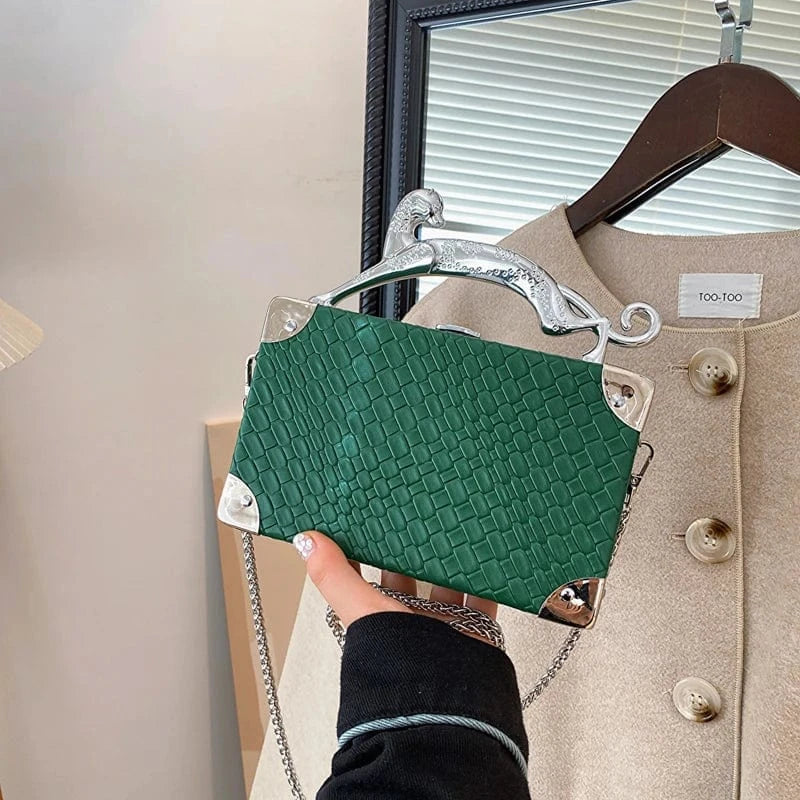Woven box New Design Fashion Chain Women Shoulder Bag Pu Luxury Women Handbag Purses And Handbags