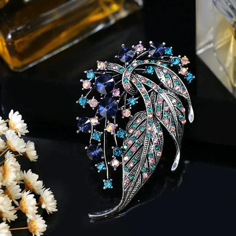 Wuli&baby Shining Bicycle Brooches For Women Unisex 2-color Beautiful Taking Flowers Bike Brooch Pins Gifts-6694