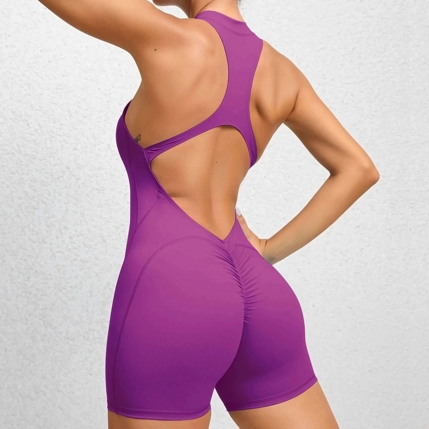 XL / 10 Sleeveless Tracksuit One piece Workout Rompers Training Yoga Jumpsuits Sportswear Gym Clothing Playsuits Bodysuits For Women