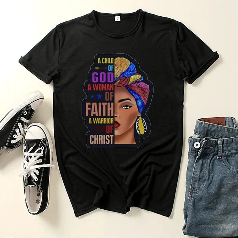 XL / Black African Black Girl Tee – Personalized Women's T-Shirt
