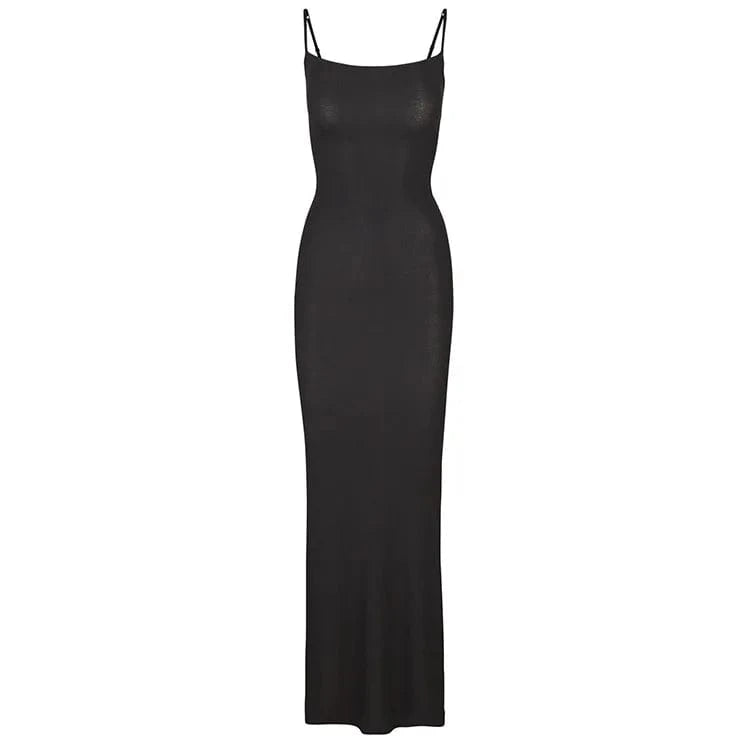 XL / Black New Arrival 2024 Women Black Sexy Evening Dresses summer maxi dress a-line casual nice dresses for ladies bodycon