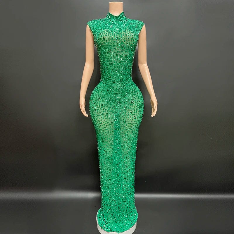 XL / Green Novance Y2507 Women Party Outfits Sexy Evening Dresses 2024 Elegant Floor-Length Party Wholesale Womens Boutique Clothing