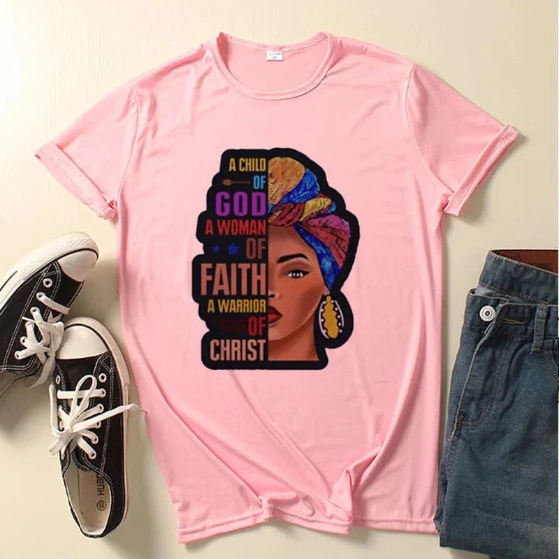 XL / Pink African Black Girl Tee – Personalized Women's T-Shirt