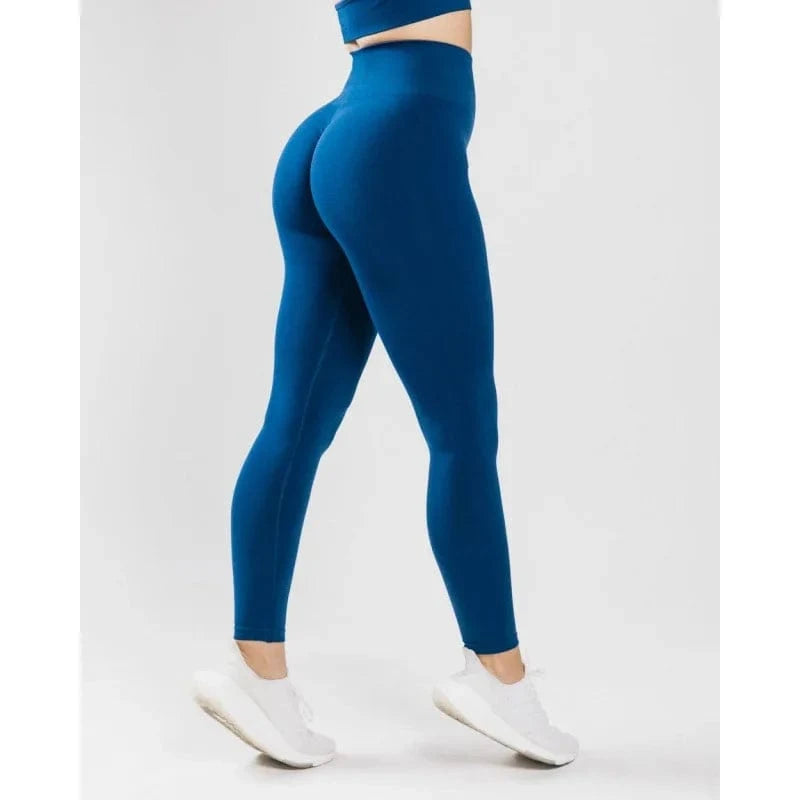 XS / Blue Womens 2024 Hot Sale Fitness Female Full Length Leggings High Waist Running Pants Comfortable Femme Yoga Pants