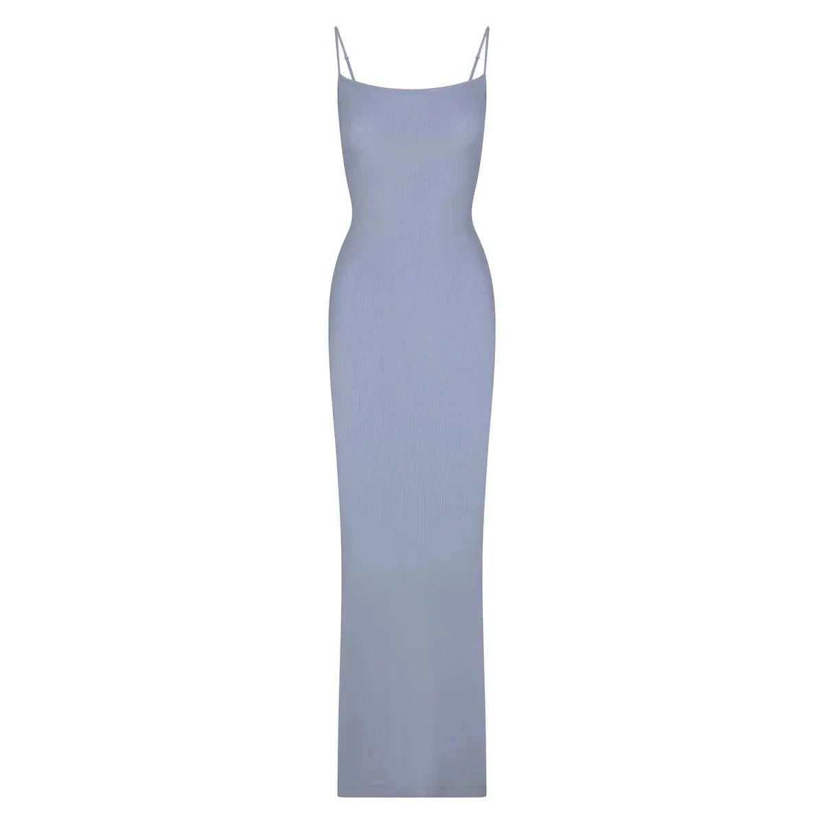 XS / haze blue DAMOCHIC 2024 trendy ladies long dresses summer casual sexy night dress maxi sleeveless sexy bodycon long slip dress for women