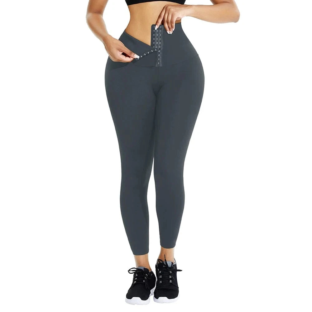 XS / MT200368-GY1 HEXIN Women's Shaper Shapewear For Women Slimming Corset Waist Shapers Yoga High Waist Trainer Leggings