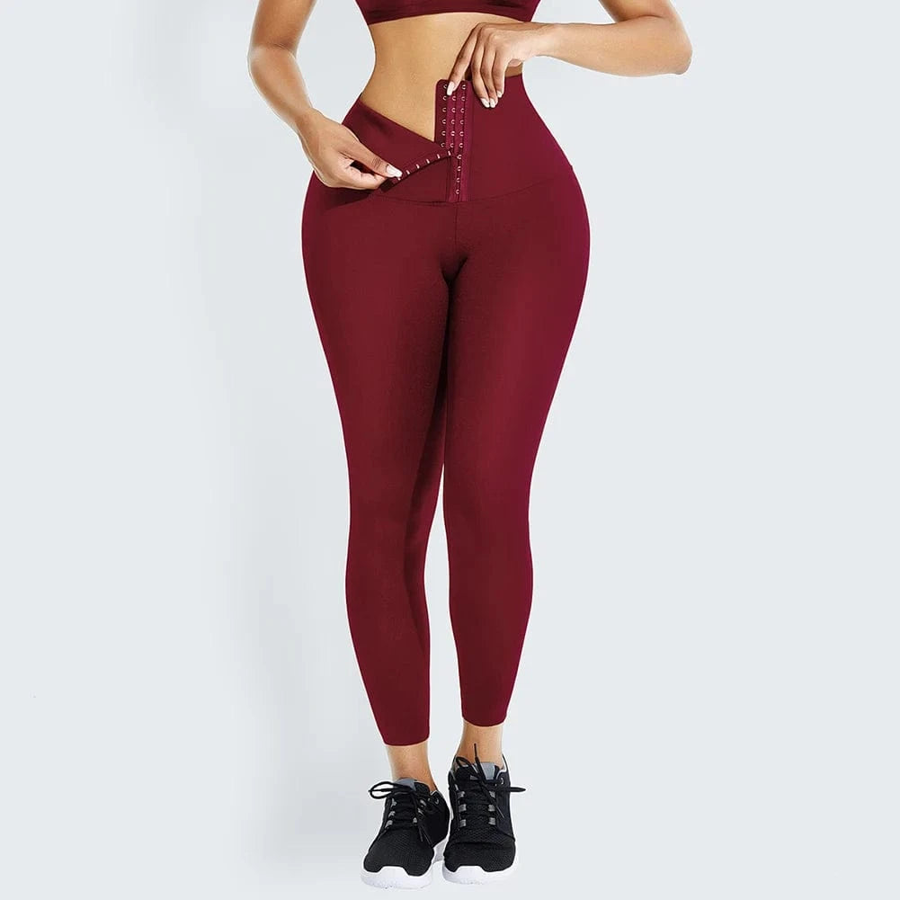 XS / MT200368-RD3 HEXIN Women's Shaper Shapewear For Women Slimming Corset Waist Shapers Yoga High Waist Trainer Leggings