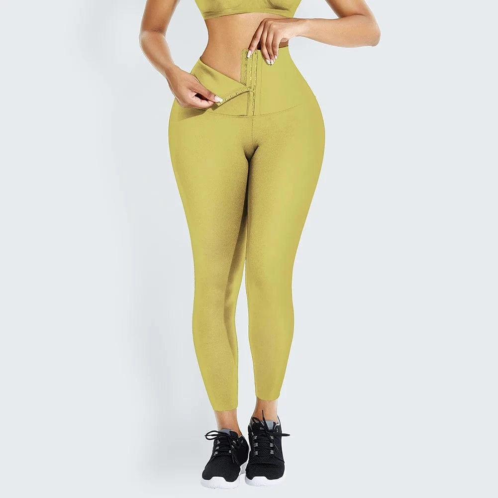 XS / MT200368-YE1 HEXIN Women's Shaper Shapewear For Women Slimming Corset Waist Shapers Yoga High Waist Trainer Leggings
