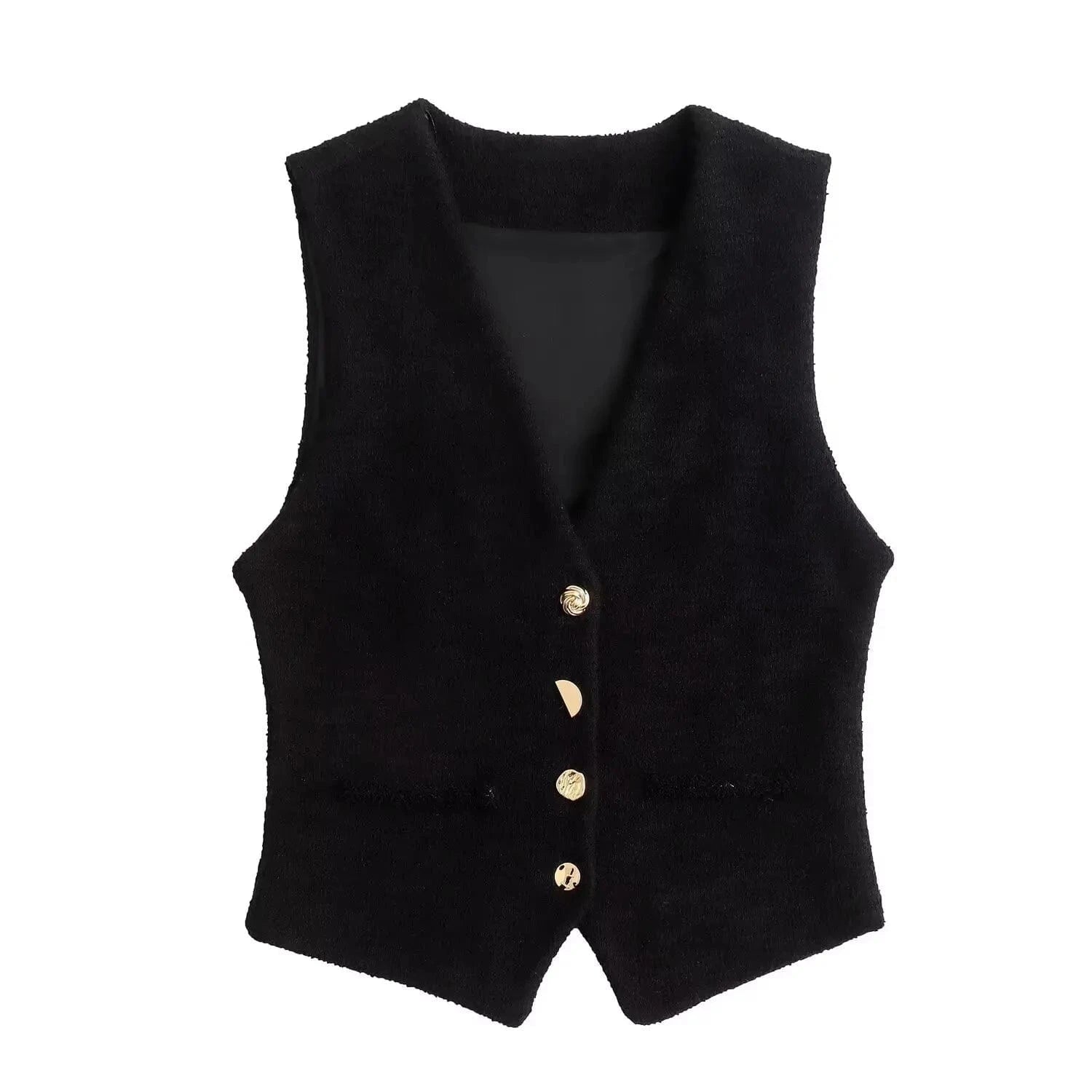 XS / vest GX1093 Fashion 2024 Boutique Vintage Style Unique Clothing Boutique Sleeveless Single Breasted Tops and Pant 2 Piece Sets Women