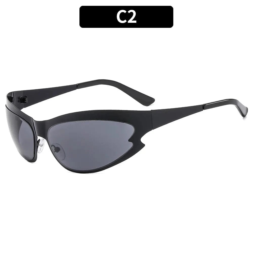 XSDS-5513 / Black UNOC Newest Custom Shades Sunglasses Uv400 Gafas De Sol Outdoor Windproof Classic Thick Frame Square Y2k Sunglasses 2024