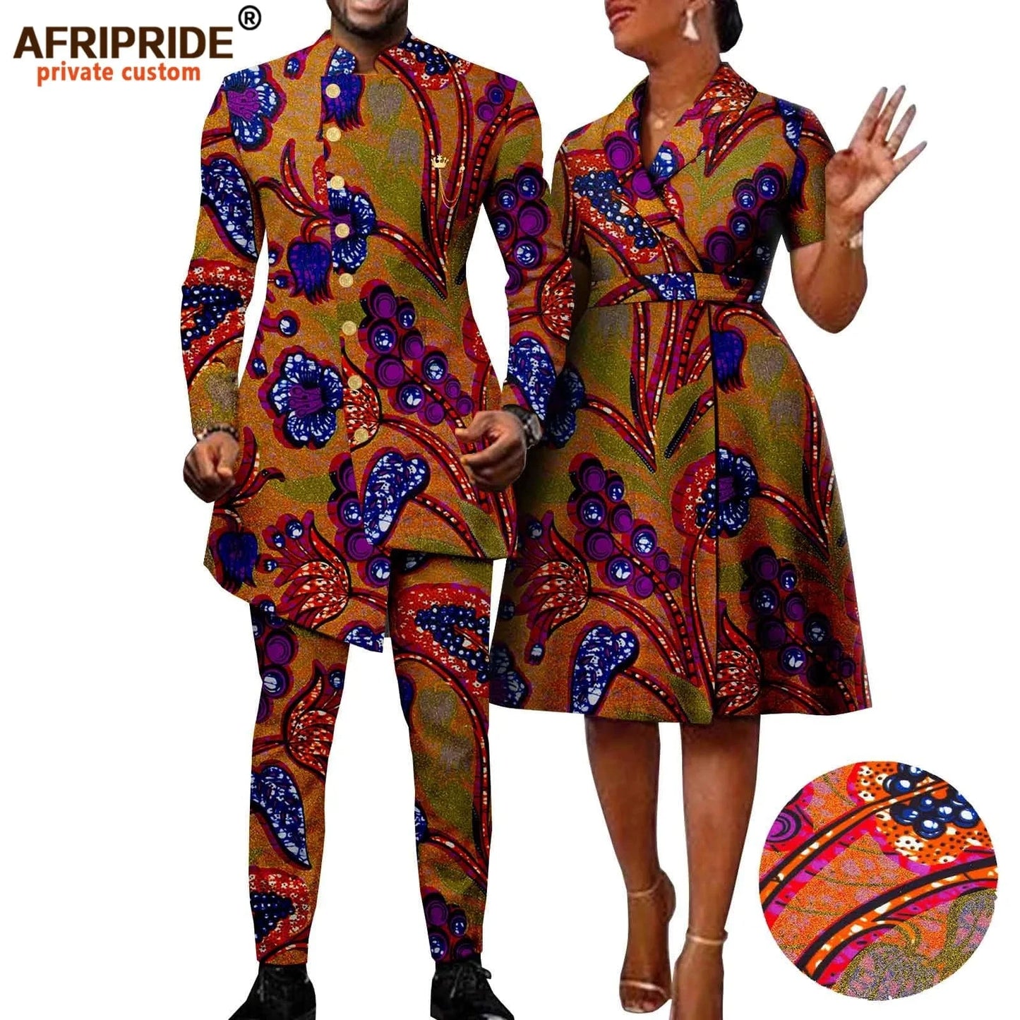 XXS / 356 Print Batik Cotton Set for Women & Men