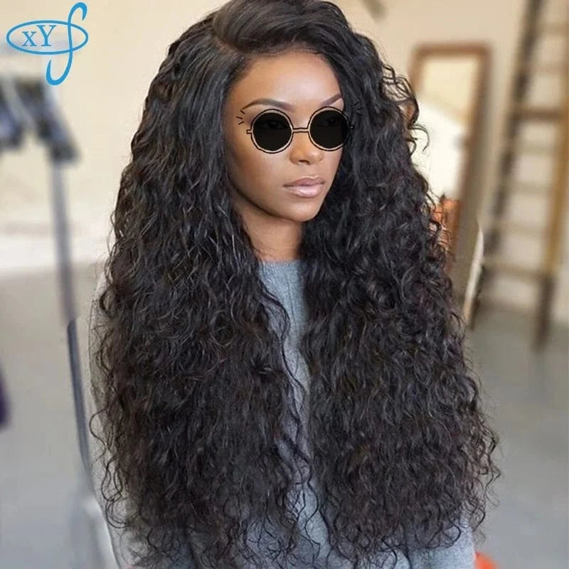 XYS Hot Selling Wholesale Price Half Lace Front Wig Brazilian Virgin Human Hair Human Wigs for White Black Woman