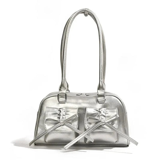 Y2K Fashion Underarm Shoulder Bags Vegan Leather Bag Female Luxury Women's Handbags and Purses 2024