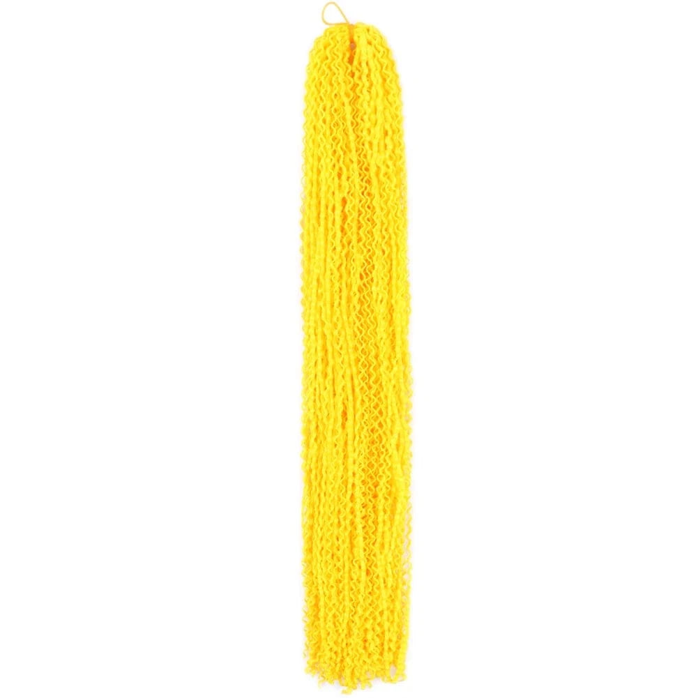 Yellow# / 22 Inches Zizi Braiding hair Micro Zizi Ombre Blonde Purple Blue Grey colors Synthetic Box Braids hair micro Zizi Crochet Braids Hair