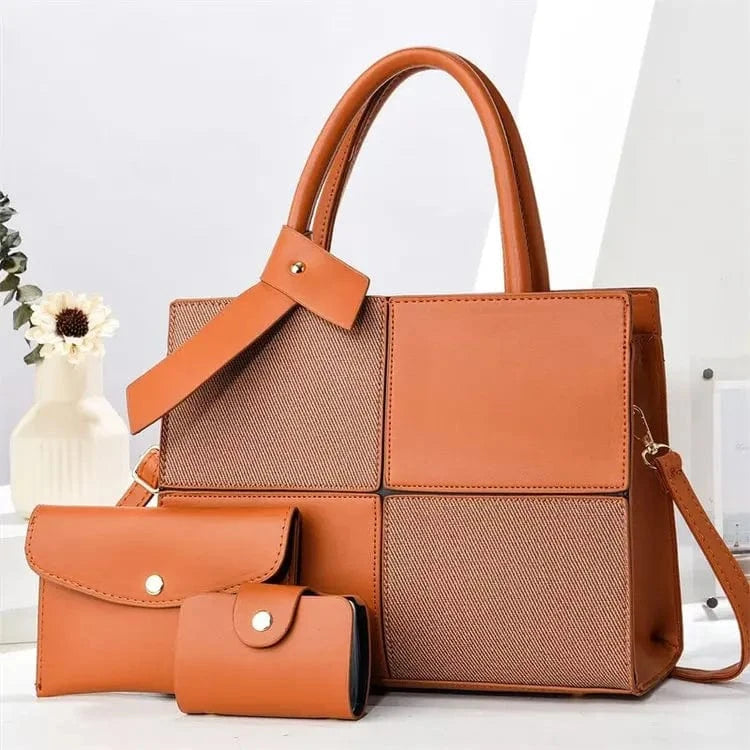 Yellow Earth New Three Piece Set High Capacity Women's Bags Fashion Daily Use Casual with Zipper Handbag