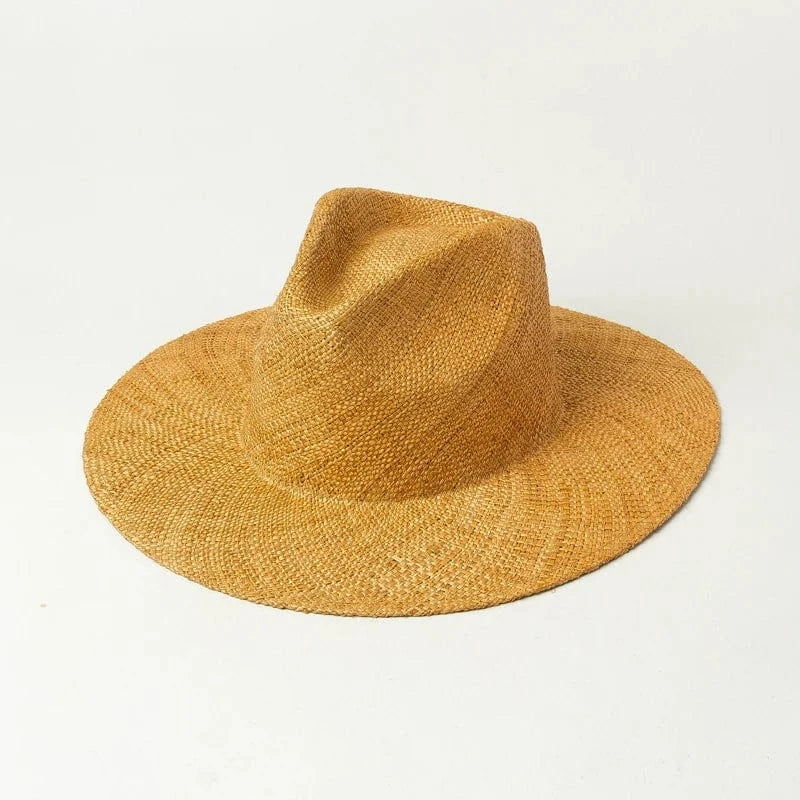 Yellowyellow Shinehats OEM Custom Logo Wholesale Wide Brim Fedora Panama Summer Hat Sombrero Chapeau Women Cowboy Sun Beach Straw Hats