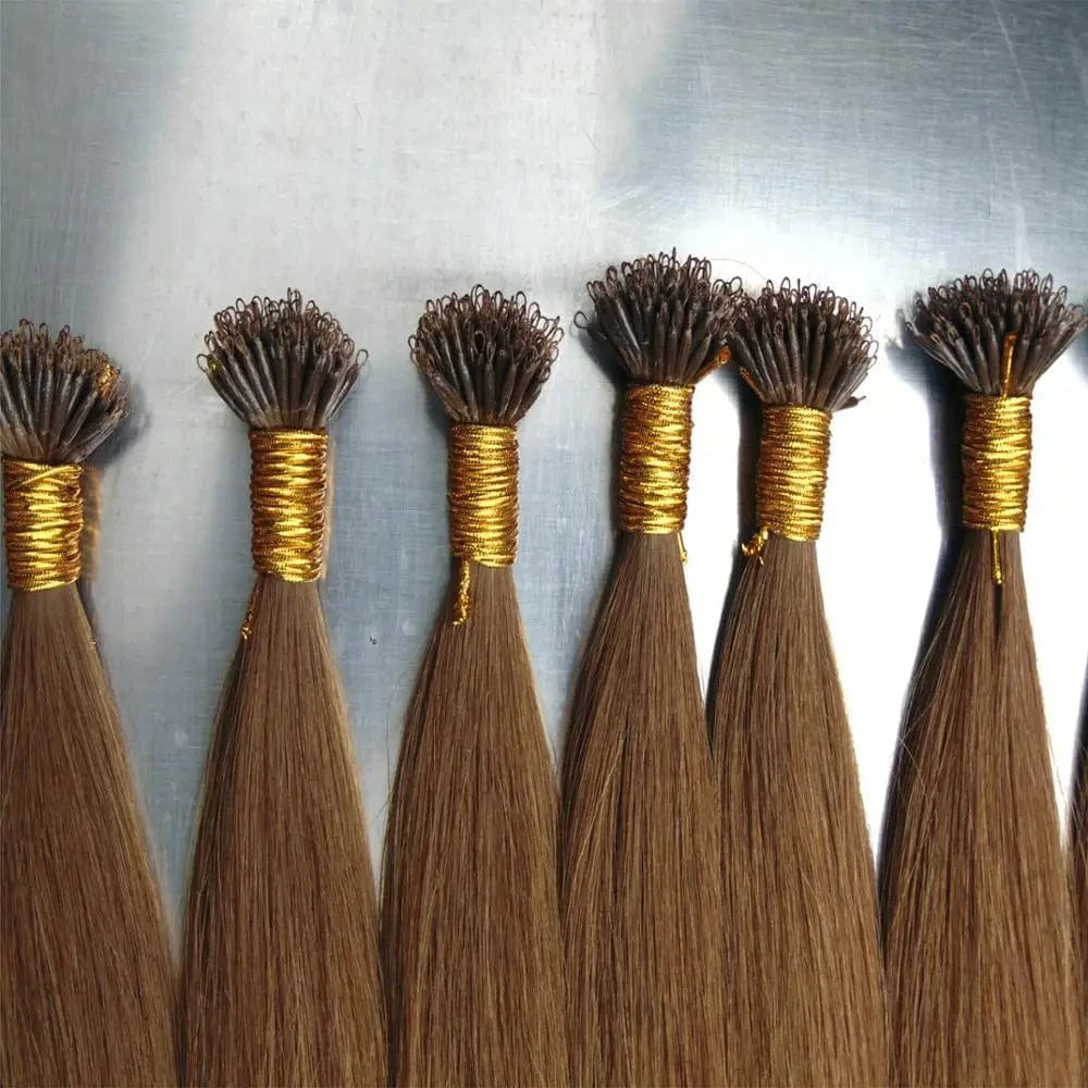 Yishu Hair products factory pure Remy human hair Microring hair extension 22inch
