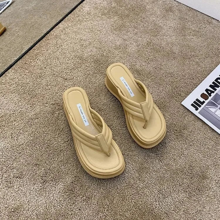 YiXin Flat Sandals For Women And Ladies Comfortable Outdoor Casual High Pumps Flats Women Sandals Flat