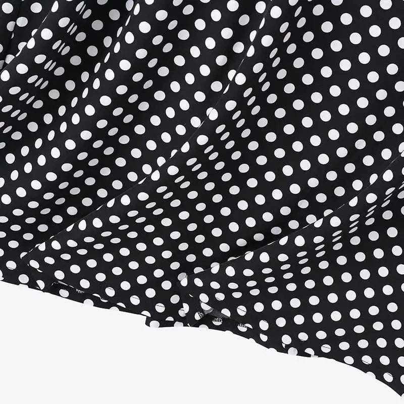 ZANZEA Bohemian Point Dot Printed Dress Women Summer Vestidos 2024 Elegant Sexy Sleeveless Casual Loose Vintage Beach Sundress