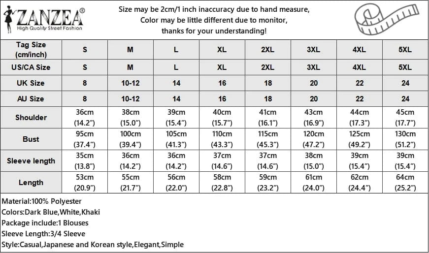 ZANZEA Fashion 3/4 Sleeve Crewneck Blusas Women Solid Blouse Casual Loose Split Cuff Tops 2024 Summer Korean Holiday Tunics
