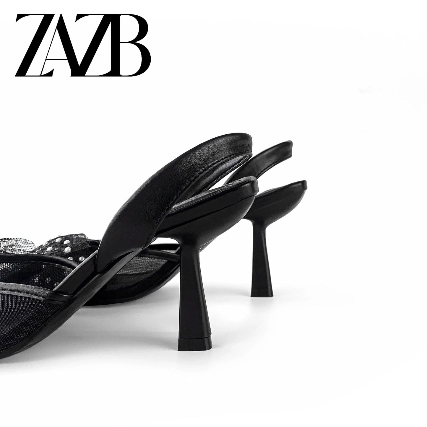 ZAZB brand custom leather high heels shoes for women sandals bowknot wedding bride elegant ladies and chaussures pour femmes
