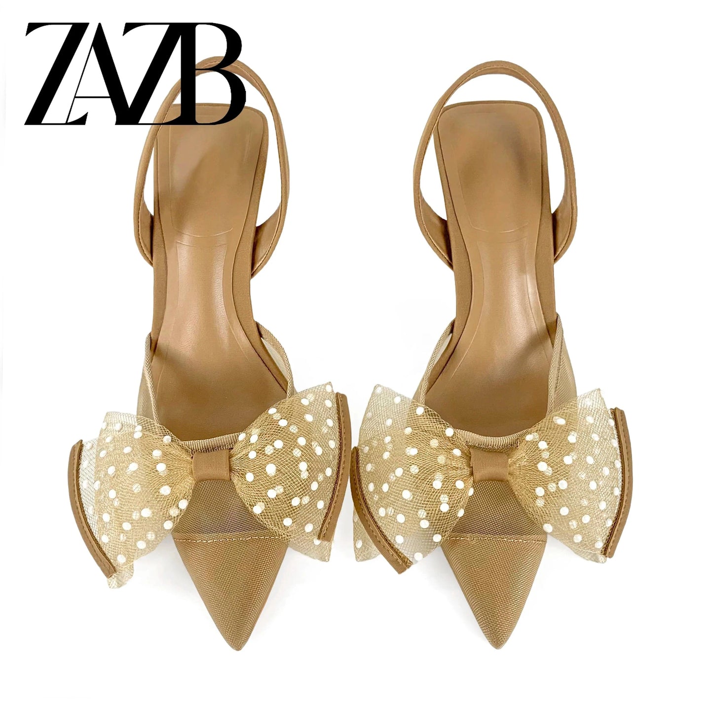 ZAZB brand custom leather high heels shoes for women sandals bowknot wedding bride elegant ladies and chaussures pour femmes