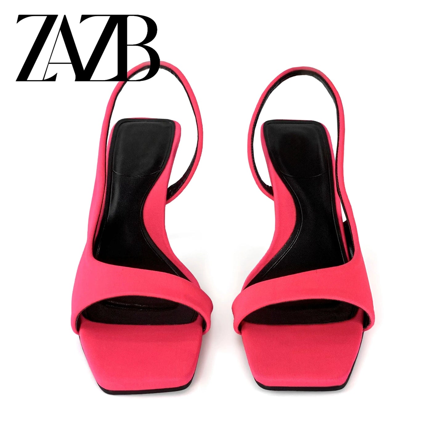 ZAZB brand custom leather high heels shoes for women sandals Slim sexy wedding bride elegant ladies and chaussures pour femmes