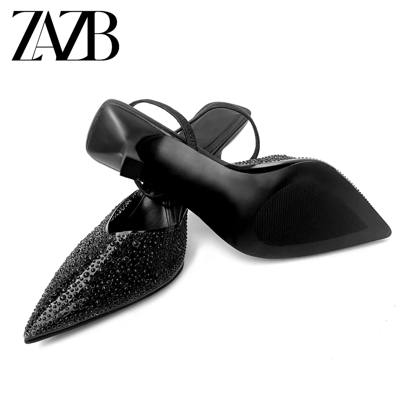 ZAZB Customized exquisite and fashionable women's high heels, women's pearl high heels sandals