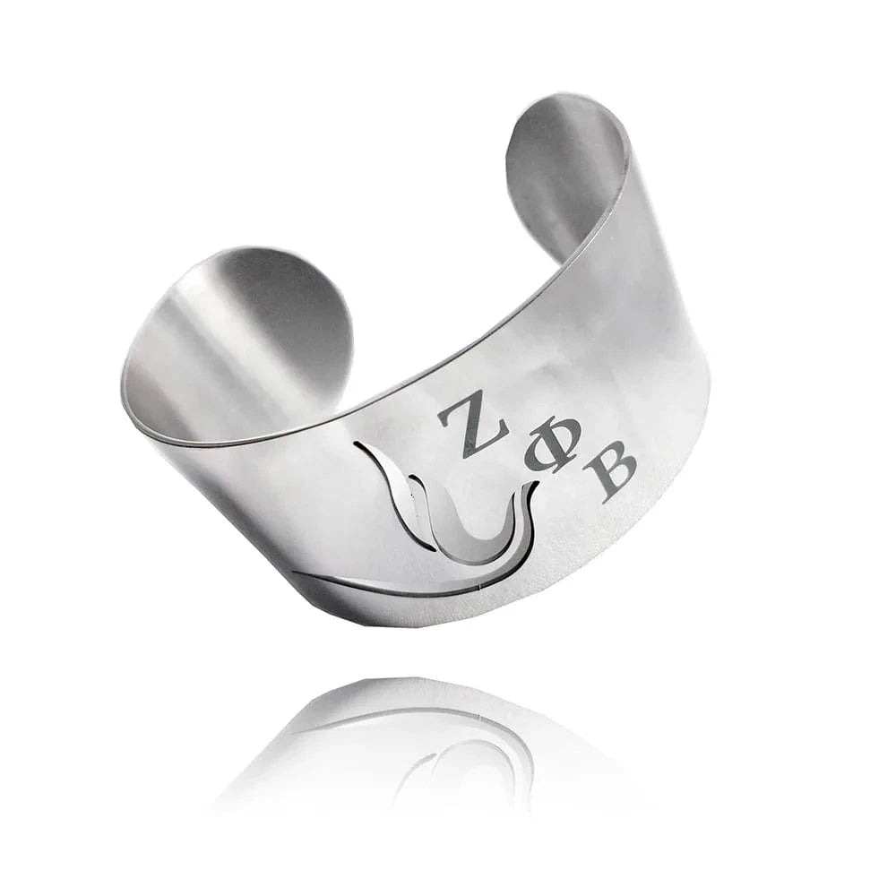zeta phi beta Drop shopping Greece Greek Sorority Custom Name Zeta Phi Beta Logo Stainless Steel Bangle Bracelet accessories Jewelry