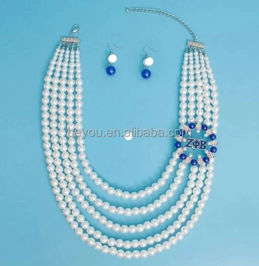 Zeta Phi Beta Silicone Bracelet sorority ZPB Blue White Wristbands PVC Bracelet Fellowship Rubber Bracelets