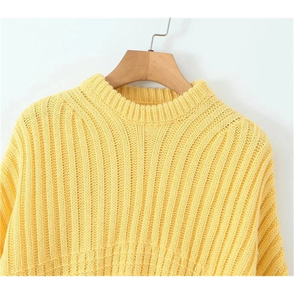 ZHEZHE Autumn Winter Knitted Women 2 Piece Sets Soild Long Sleeve Pullover Top and Casual Shorts Street Outfits