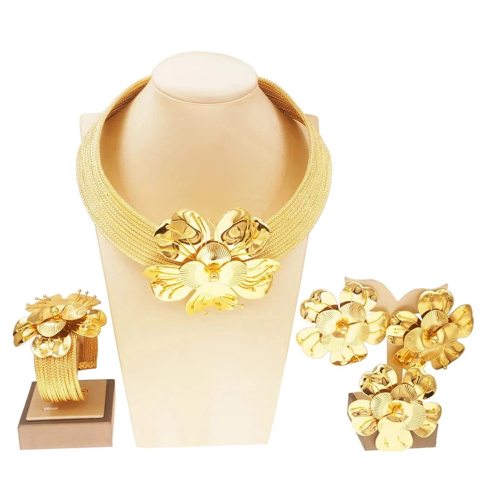 Zhuerrui Choking Gold Necklace Women Jewellery Sets Dubai Red Coral Jewelry Set Nigerian Collar Neck Jewelry Sets H30098