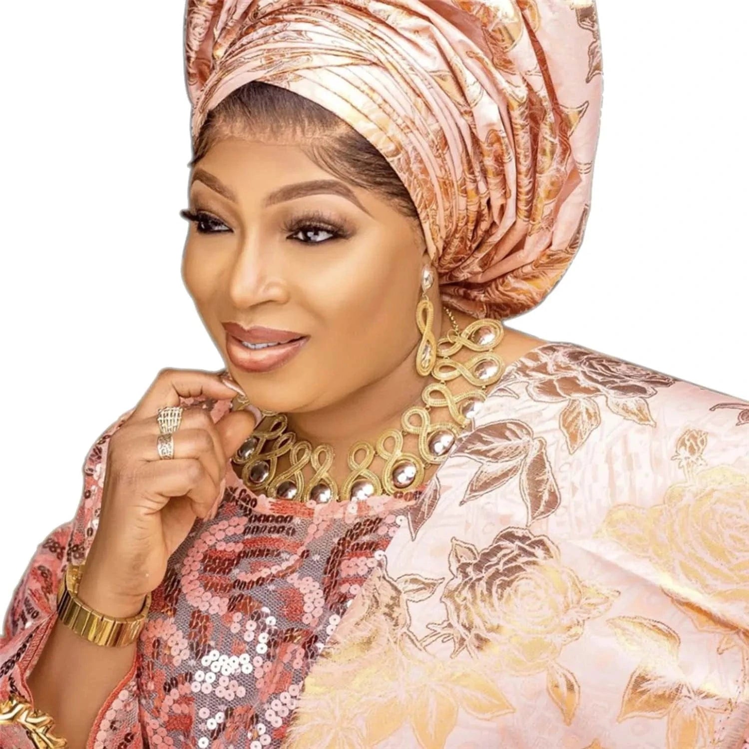 Zhuerrui Luxury Brazilian Gold Plated Jewelry Set Necklace Bracelet Earring Ring Nigerian Woman Wedding Jewelry Sets H20006