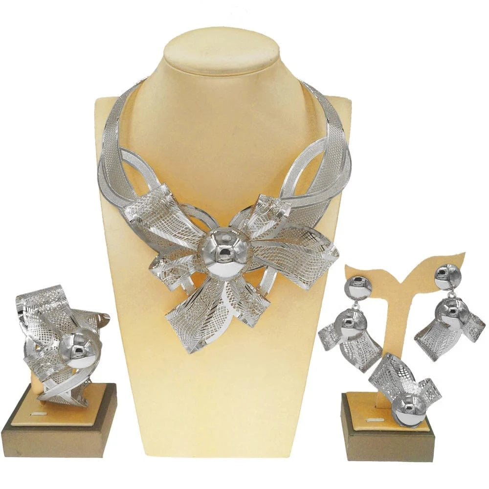 Zhuerrui Nigerian Bridal Italiano Fine Jewellery Set Brand Party Jewelry Set Women Brazilian Gold Jewelry Sets NH00126