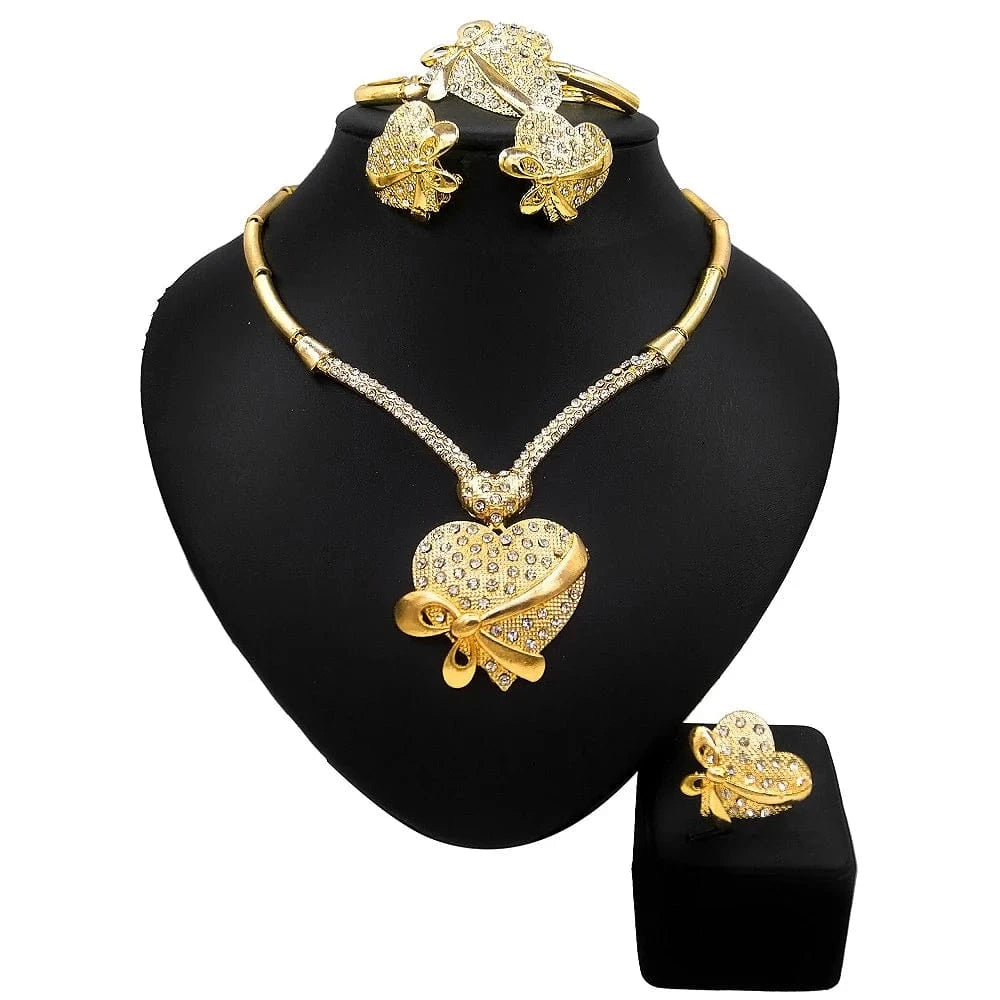 Zhuerrui Women Wedding Party Nigerian Jewellery Sets Bridal Luxury Jewelry Set Italian Silver Color Jewelry Sets HC10024