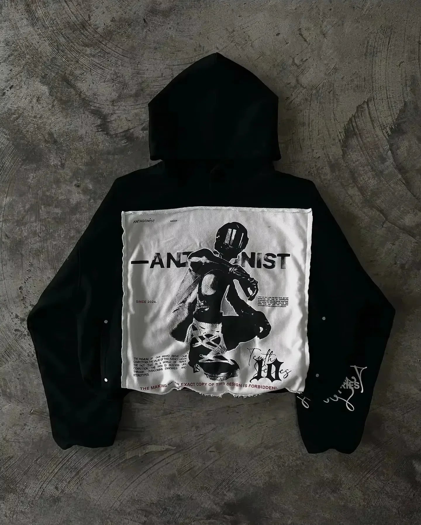 Zip Hoodie + Rivet Zipper Detail + Gothic Streetwear - SN Wigs & More