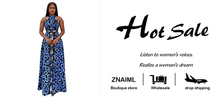 Znaiml Elegant Indie Folk Blue Retro Print A-line Long Dress Women O Neck Sleeveless Birthday Evening Prom Vacation Vestidos New