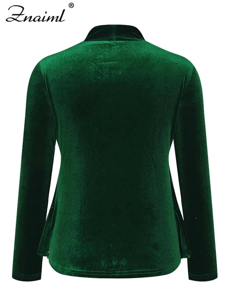 Znaiml Elegant Velvet Long Sleeve Square Neck Pullover T-Shirts Women's Sequin Patchwork Blousers Top Sexy Night Club Outfits