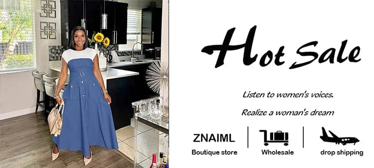 Znaiml Fashion Short Sleeve Pocket White Blue Denim Patchwork A-Line Dresses with Belt Woman Summer Elegant Bodycon Jean Dress