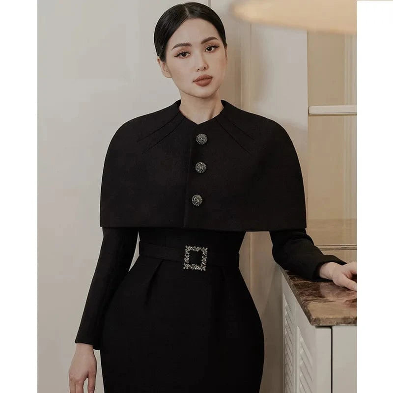 ZYHT 1223 Fall Winter Ladies Casual Two Piece Set New Suit Women Clothes White 2 Piece Matching Sets Outfit Dresses