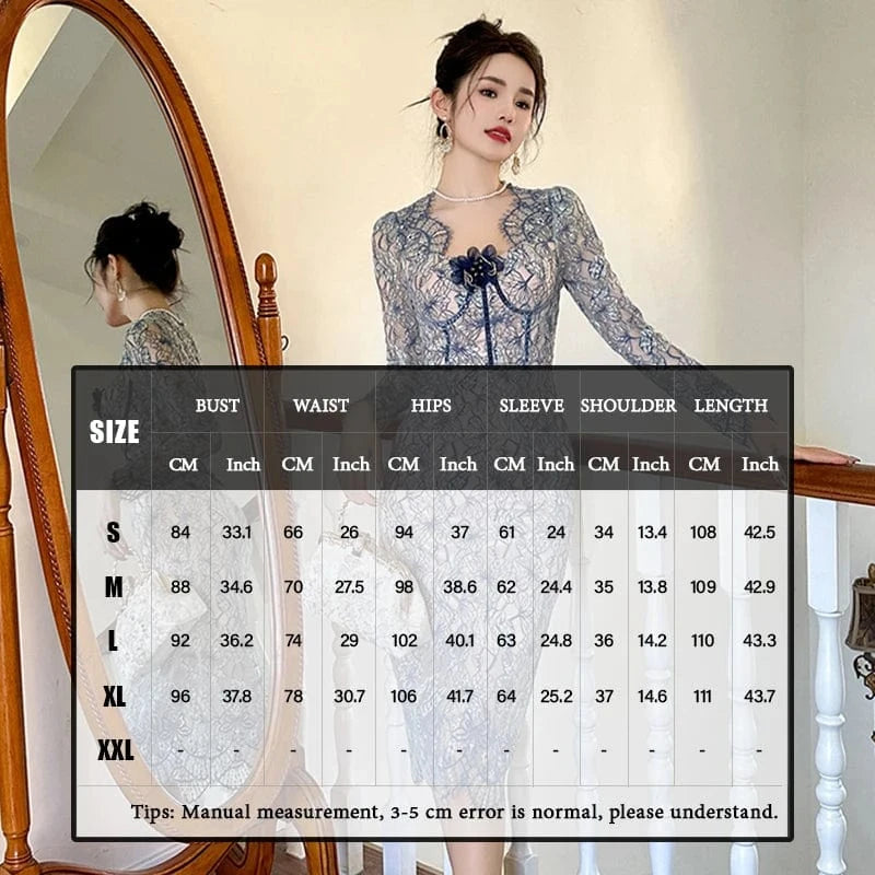 ZYHT 20956 2024 Spring 3D Appliqued Embellished Lace Embroidery Dresses Vintage Wave Hem Design Party Midi Dress