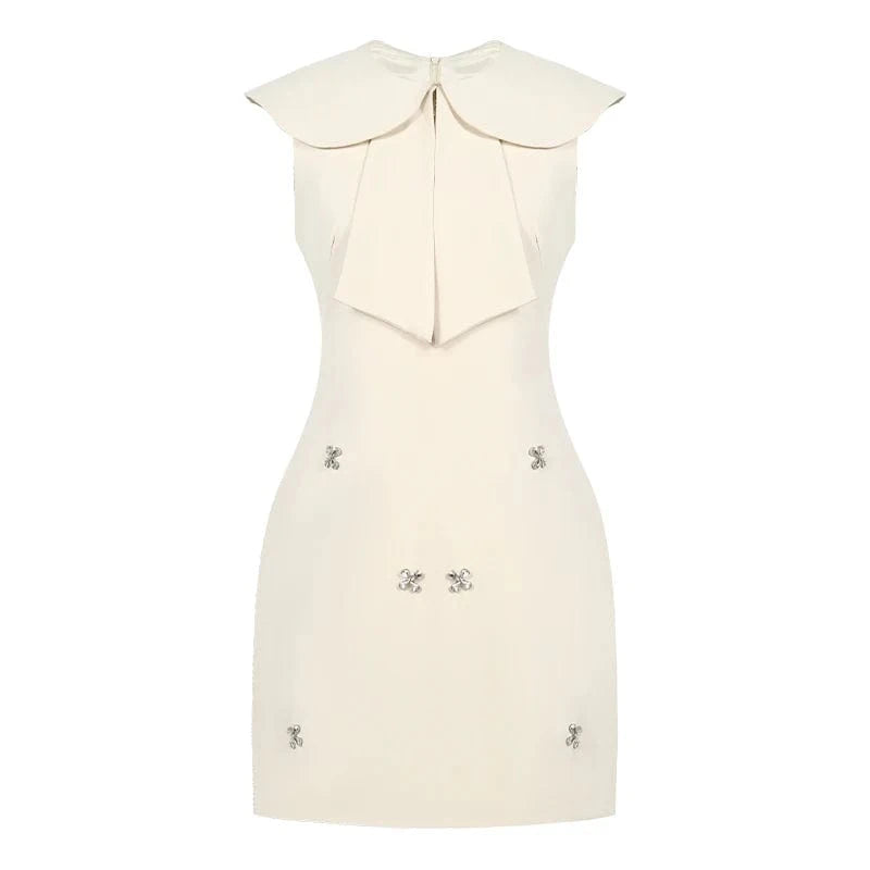 ZYHT 40149 Ladies Clothing Top Quality Rhinestone Bead Summer Sleeveless Outfits for Women Luxury Elegant Dresses