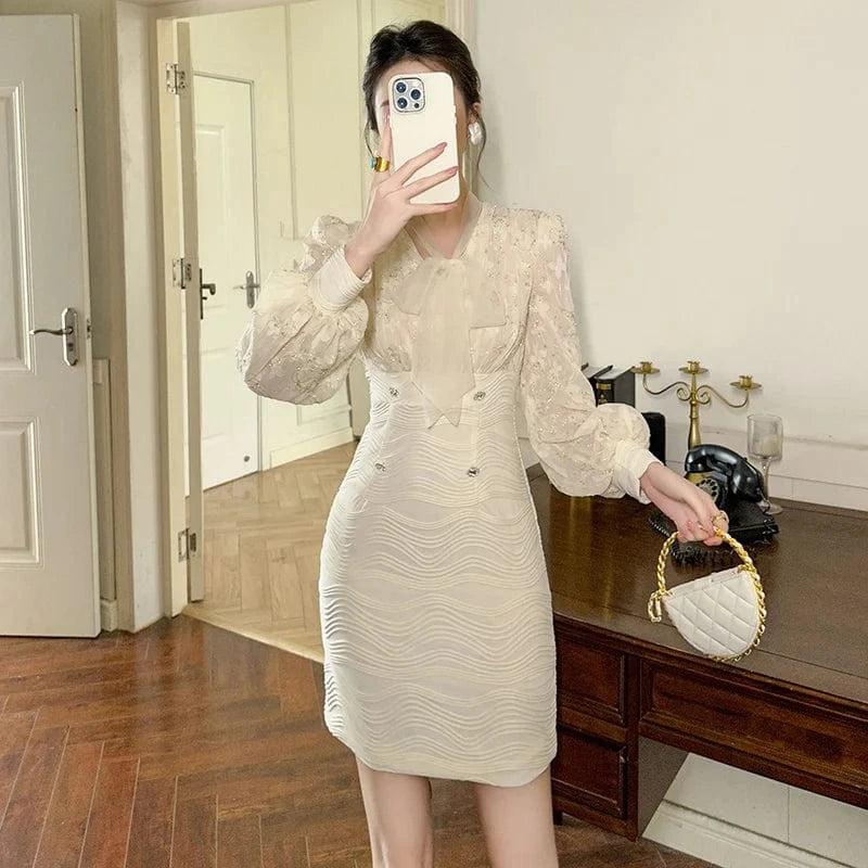 ZYHT 50771 New Hot Sale Romantic Appliques Ladies Spring Summer Breathable Elegant Dresses for Women 2024