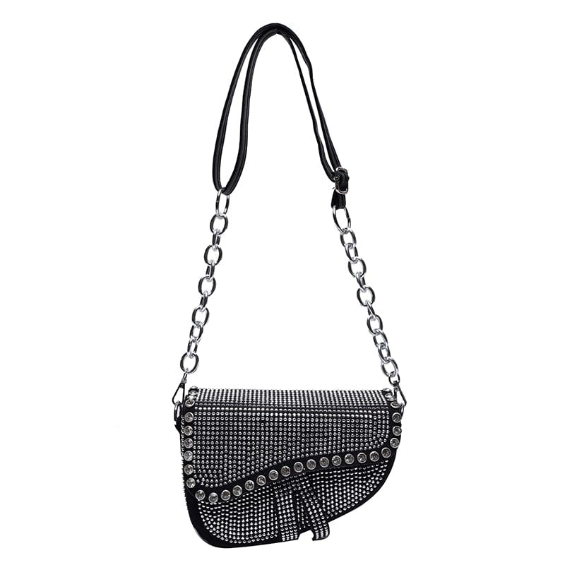 1 HEC Women Luxury Shining Shoulder Purses Fashion Quality Crystal Women Diamonds Party Clutch Handbag