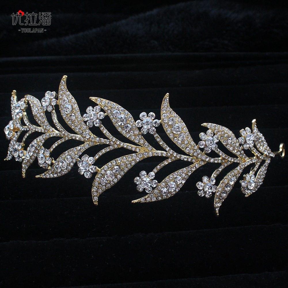 1 S4231F Bridal Handmade Rhinestone Headband Wedding Banquet Evening Dress Accessories tiara crown for girls