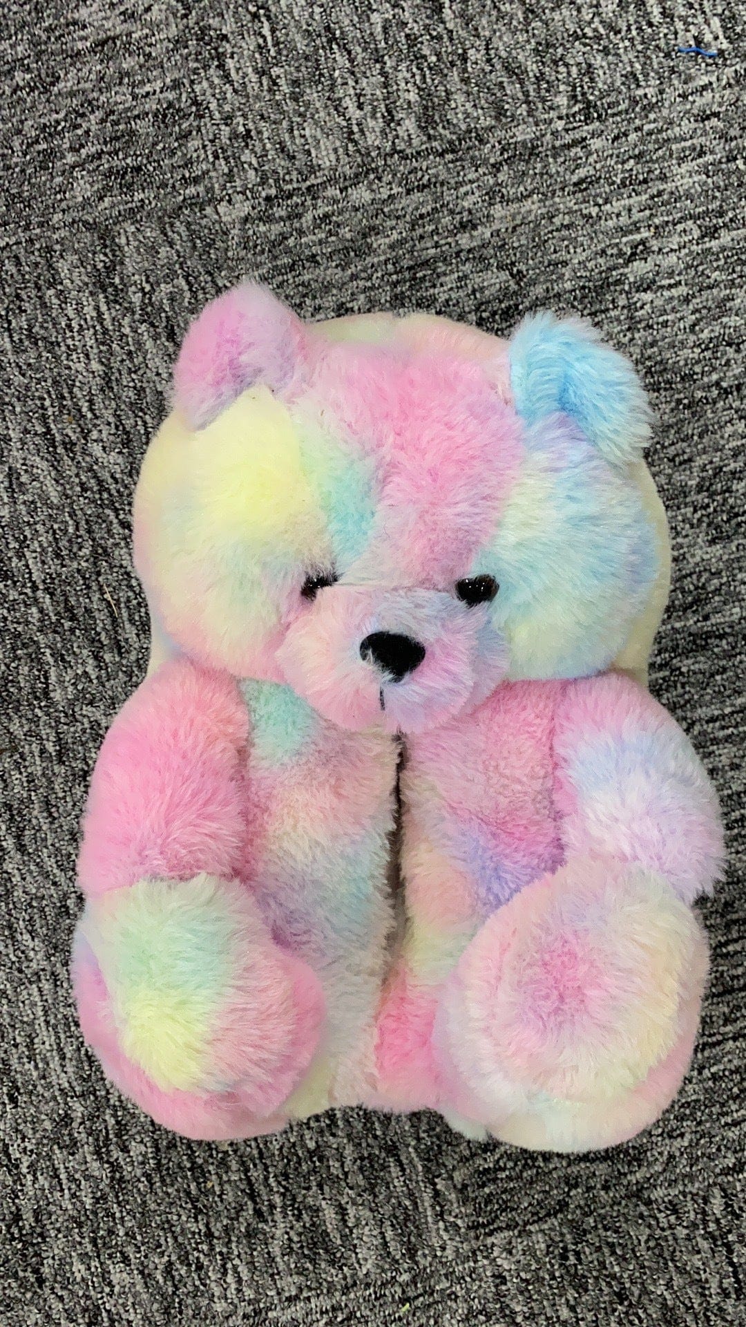1 size fits all, the sole length is 26cm/10.23 inc / Colorful Good Girls Bunny Stuffed Ladies Plush Teddy Bear Slippers With Best Quality
