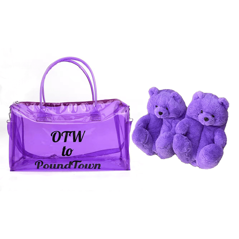 1 size fits all, the sole length is 26cm/10.23 inc / H Good Girls Bunny Stuffed Ladies Plush Teddy Bear Slippers With Best Quality