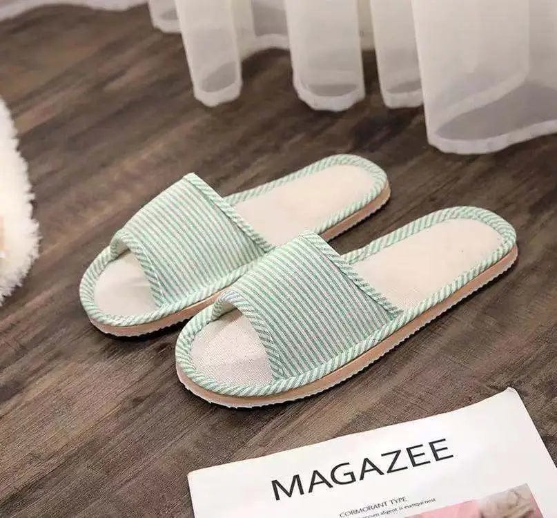 10-11 / Fine green(man) 2022 New Design Amazon Autumn Winter Custom women open toe chinese bedroom slippers for woman and ladies