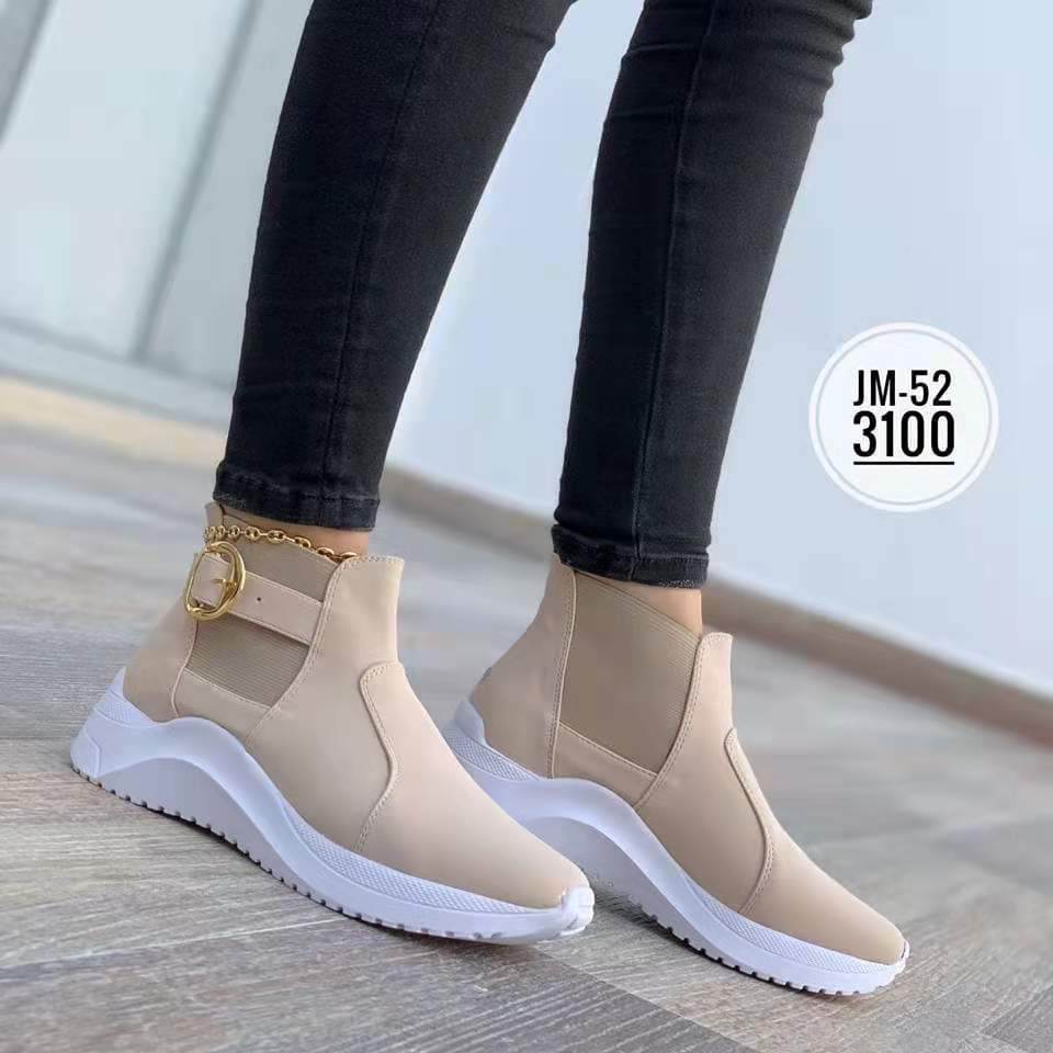 10.5 (EUR Size 43) / Beige LE SLIDES Autumn Winter Boots Classic Elastic Snow Ankle Boots Suede Warm Fur Plush Women Plus Size Platform Shoes