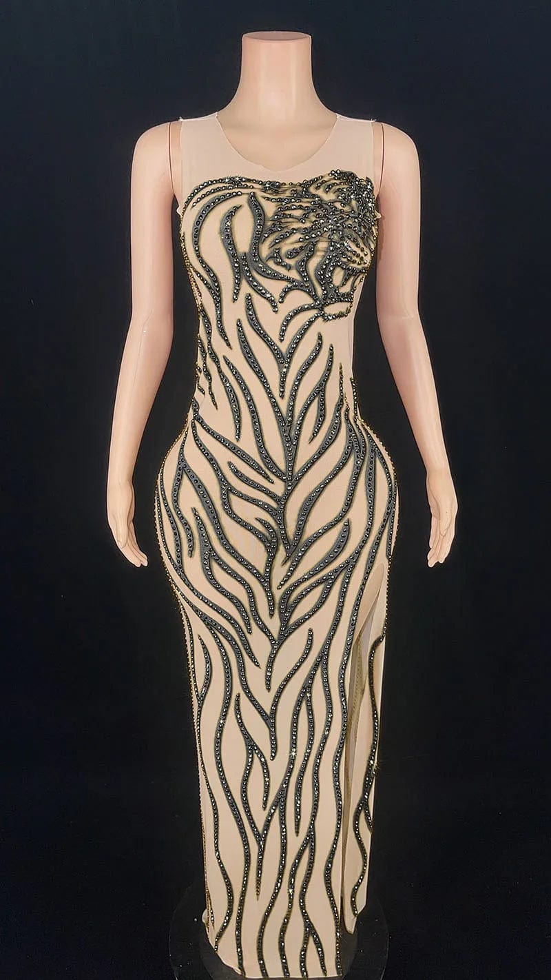 10 / Black Novance Y2890 Plus Size Womens Evening Gown 2024 Gala Clothes  Sleeve Luxury Evening Dress With Rhinestones For Birthday Party
